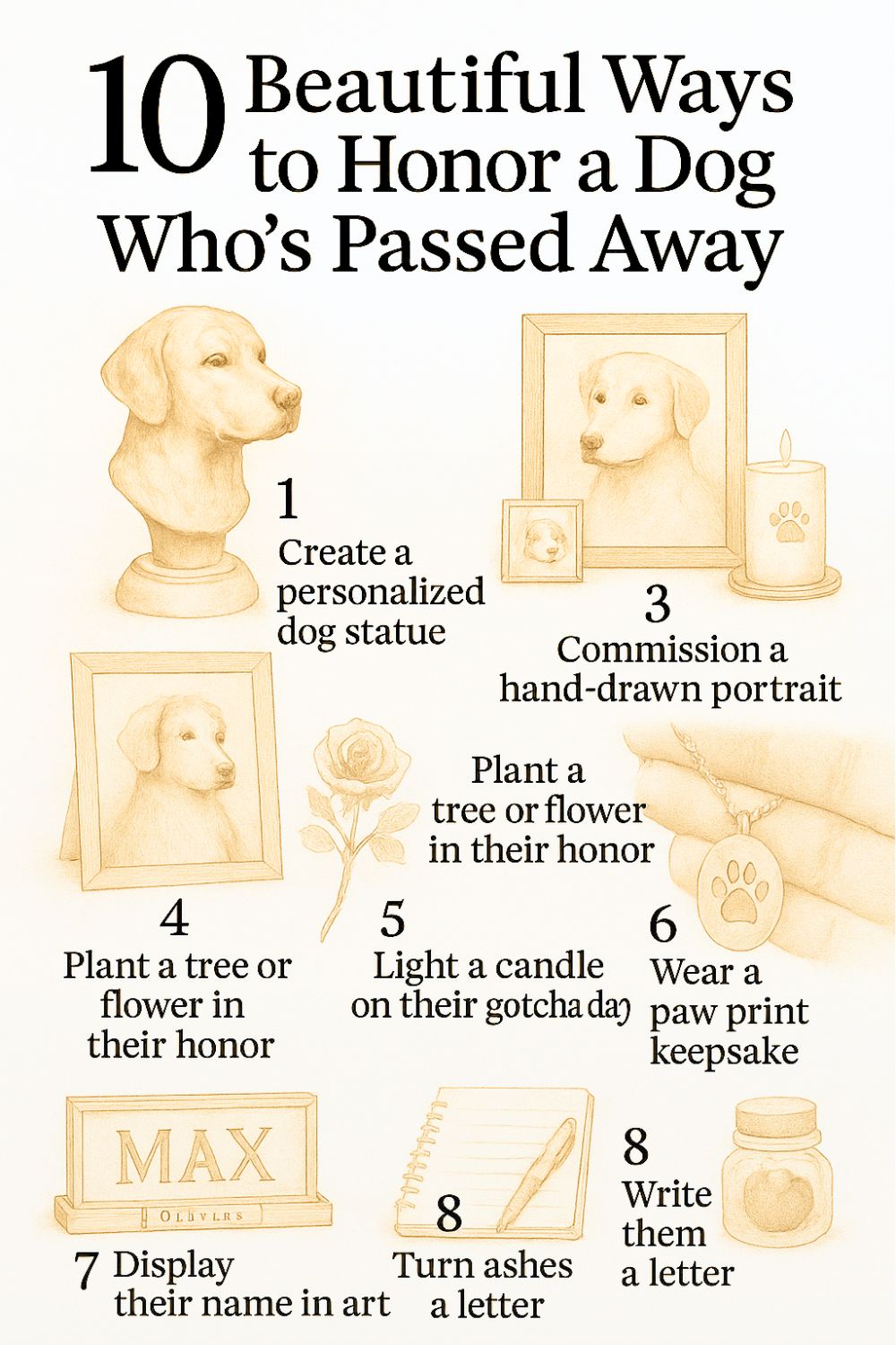 10 Beautiful Ways to Honor a Dog Who’s Passed Away